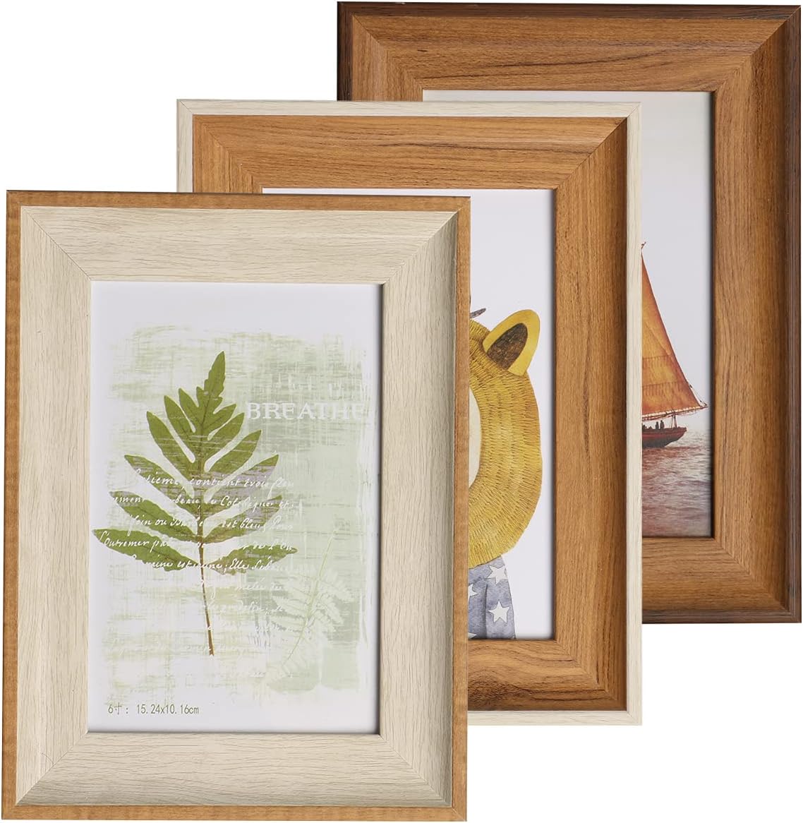 Big Role 4x6 Picture Frame Set with Easel Stand