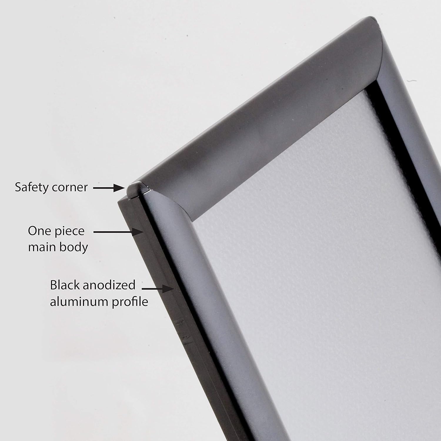 Opti Snap Poster Frame 85x11 Inch Black 1 Aluminum