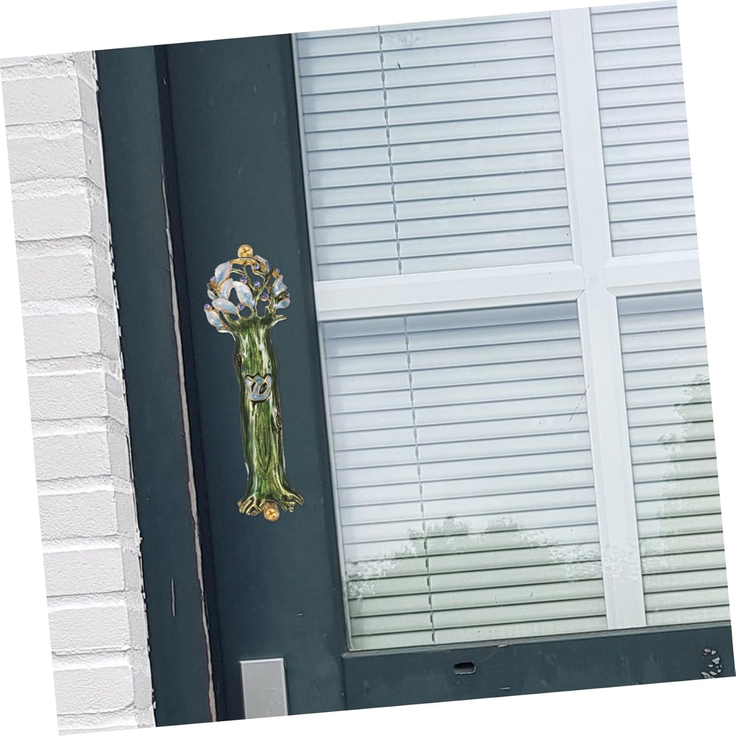 Retro Style Mezuzah Door Post Decor Metal