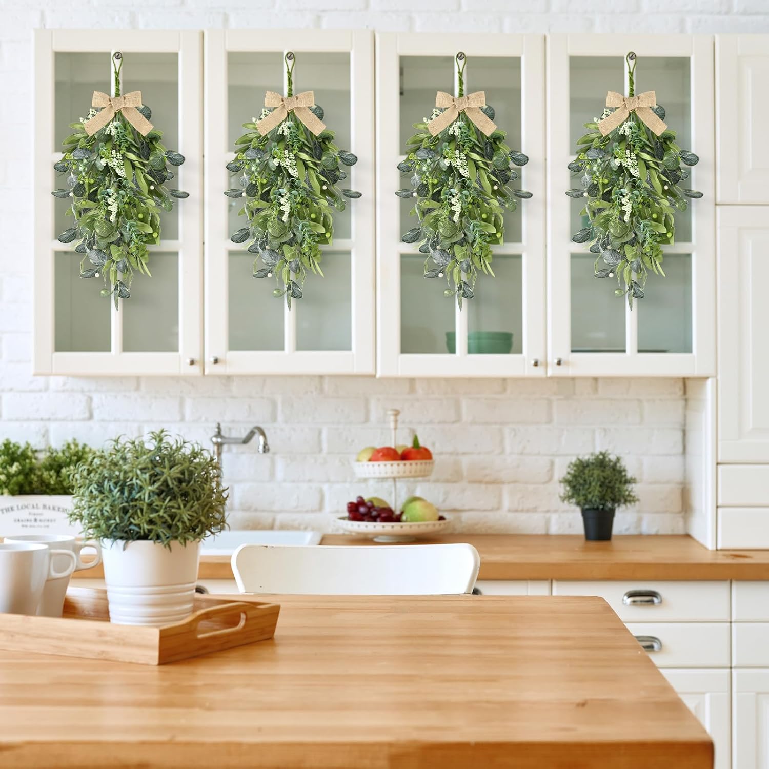 Eucalyptus Wreath Front Door 4 Pack Farmhouse Decor