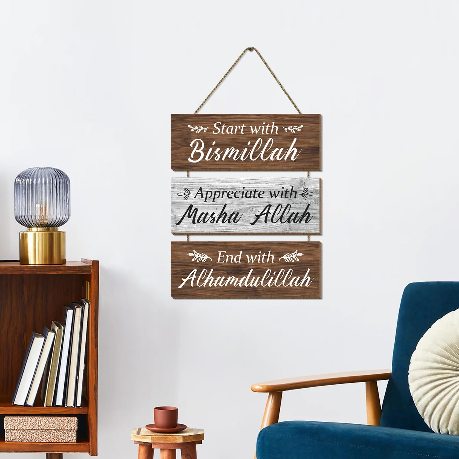 CAKIROTS Islamic Wall Decor with Bismillah Quotes