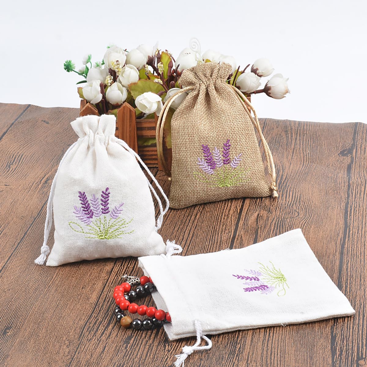 10 Pack Lavender Sachet Bags for Home Decor
