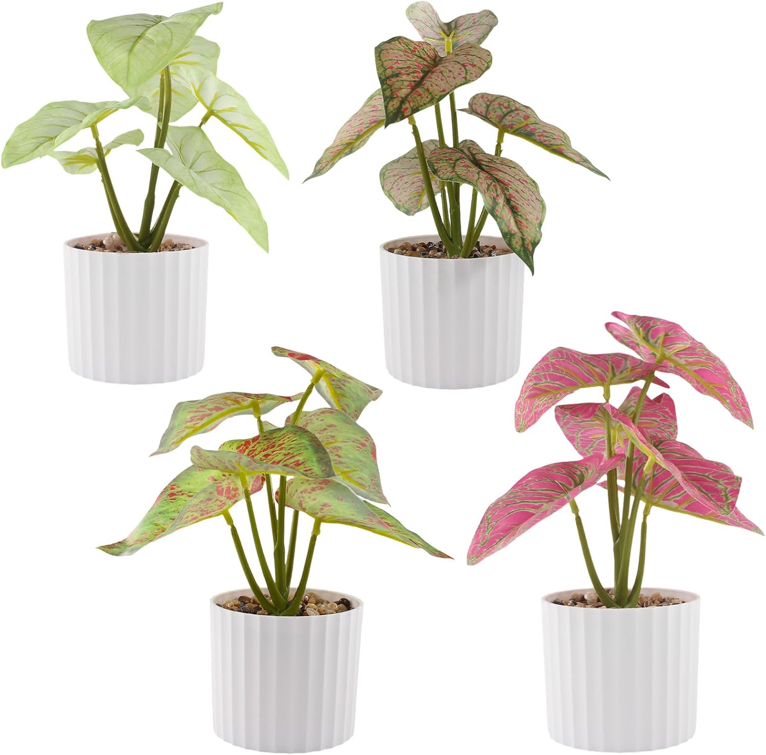 4Pcs Realistic Artificial Plants for Farmhouse Decor