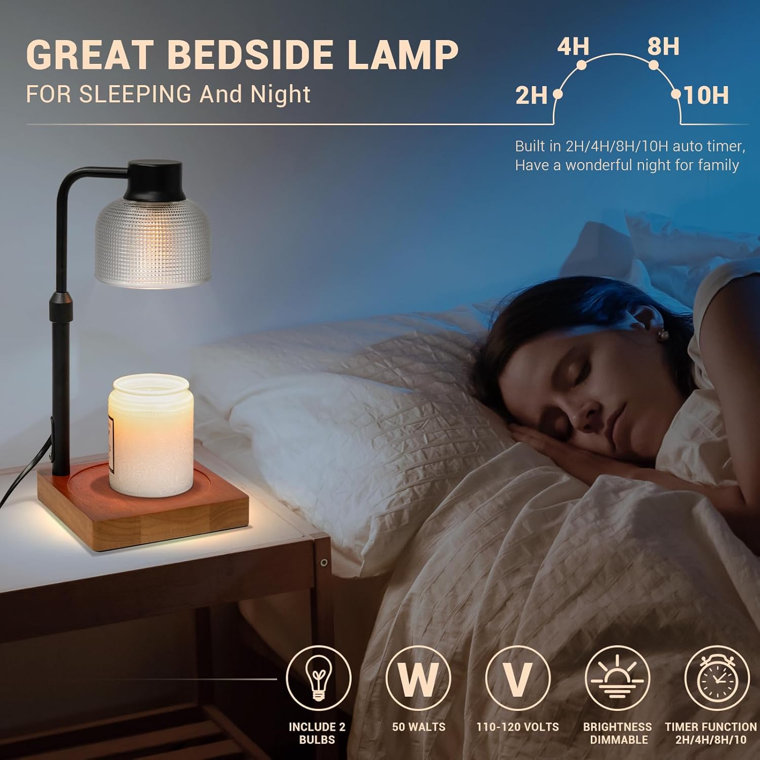 KLL Candle Warmer Lamp with Timer