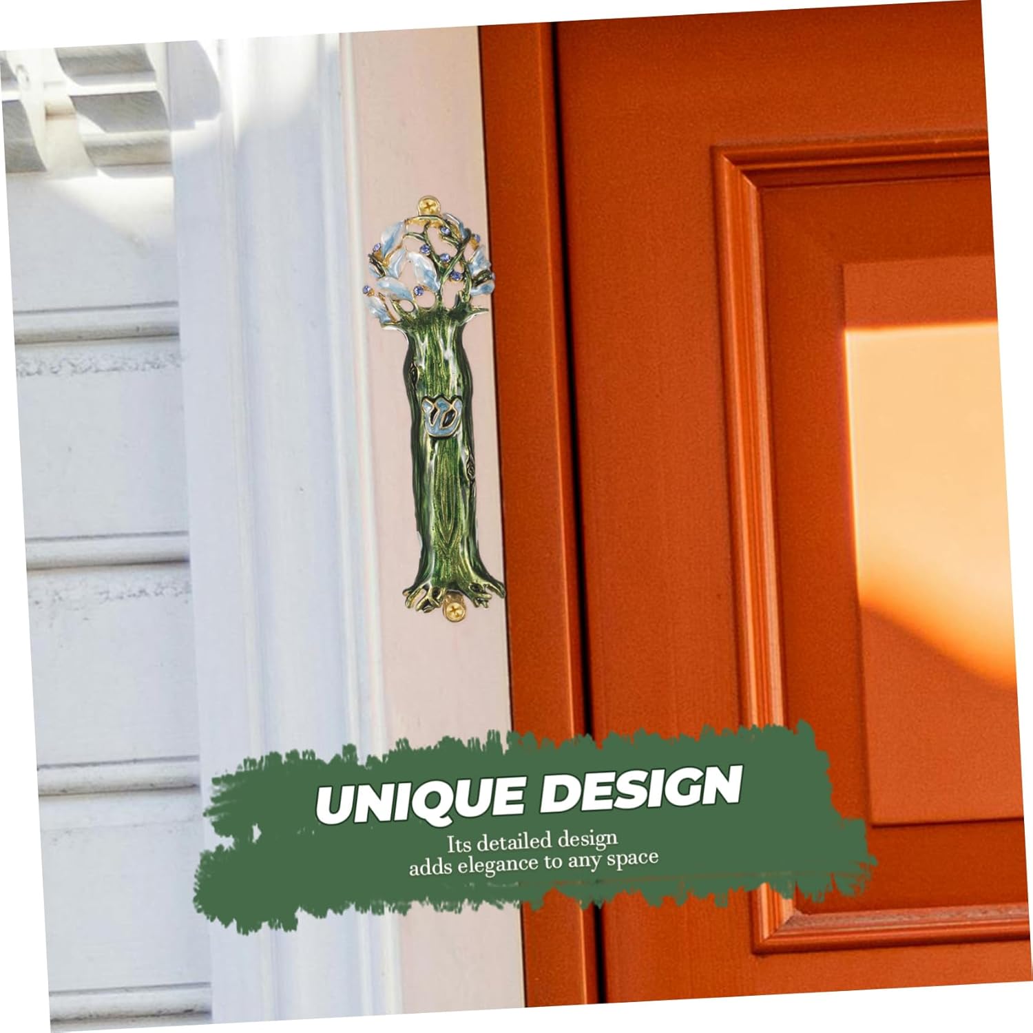 Retro Style Mezuzah Door Post Decor Metal
