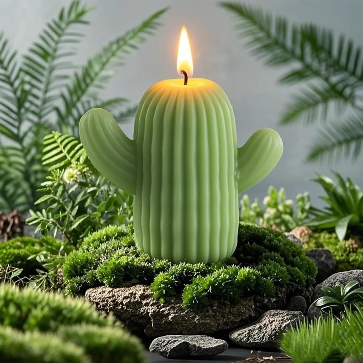Cactus Shaped Candles with 4 Scents and Colors
