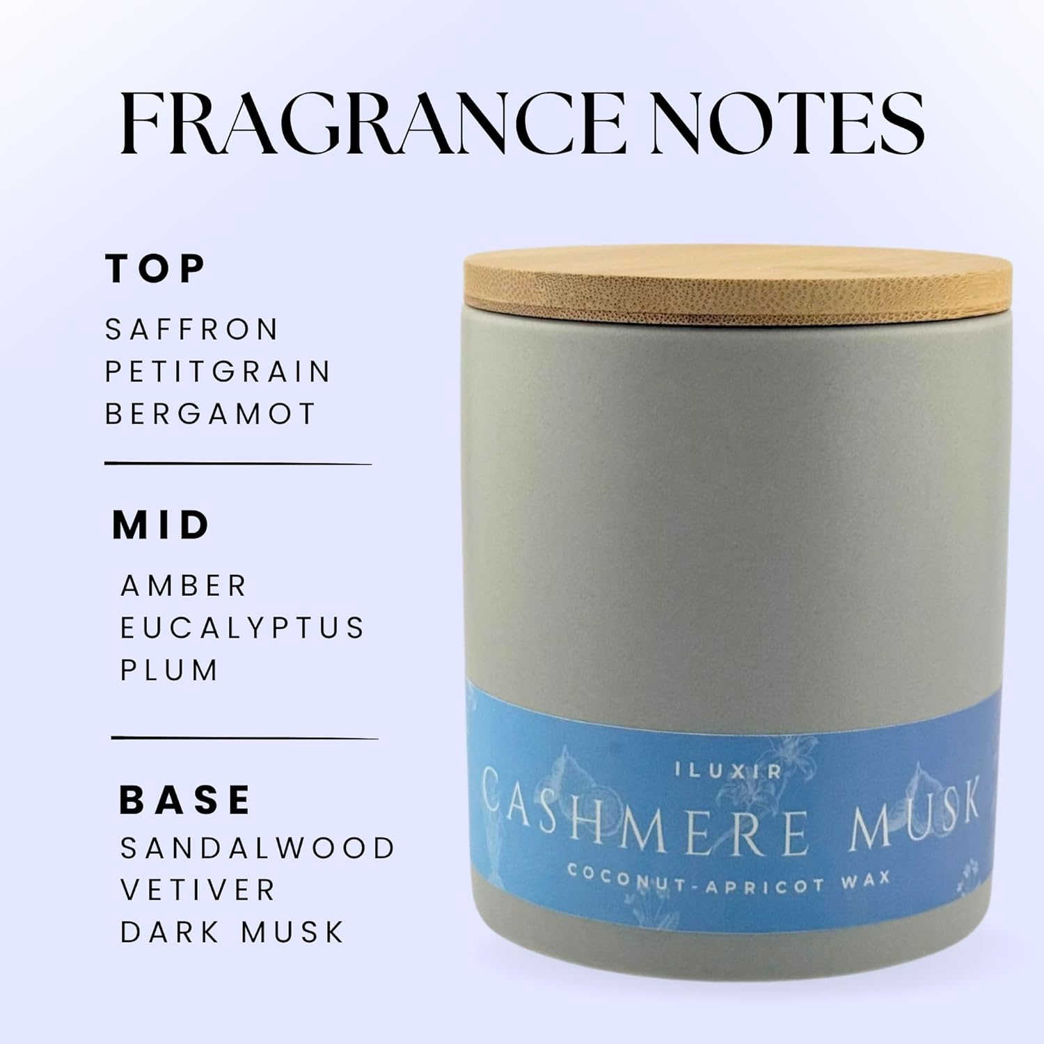 Cashmere Musk Luxury Jar Candle - 13 oz