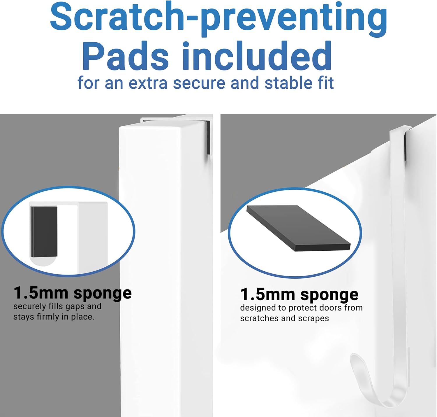 SR ESSENTIALS 12 Wreath Hanger for Front Door White