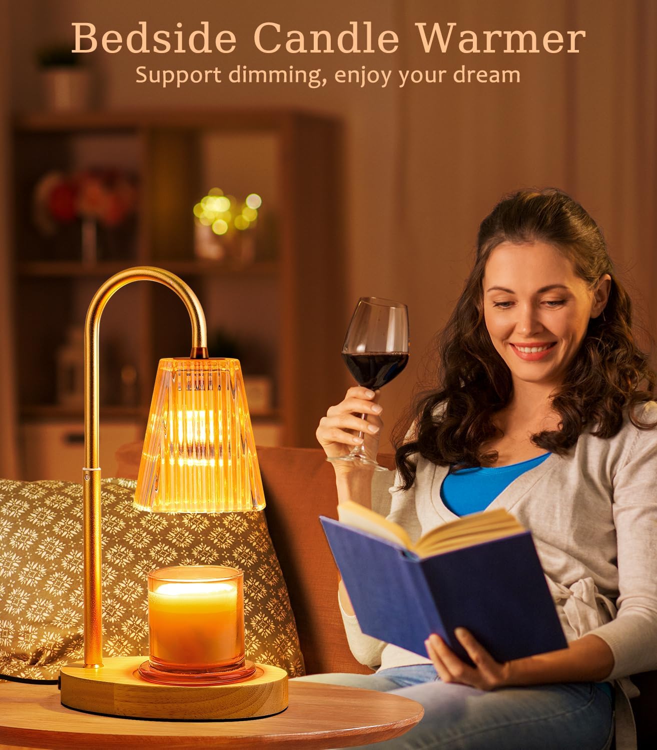 Elegant Candle Warmer Lamp with Timer