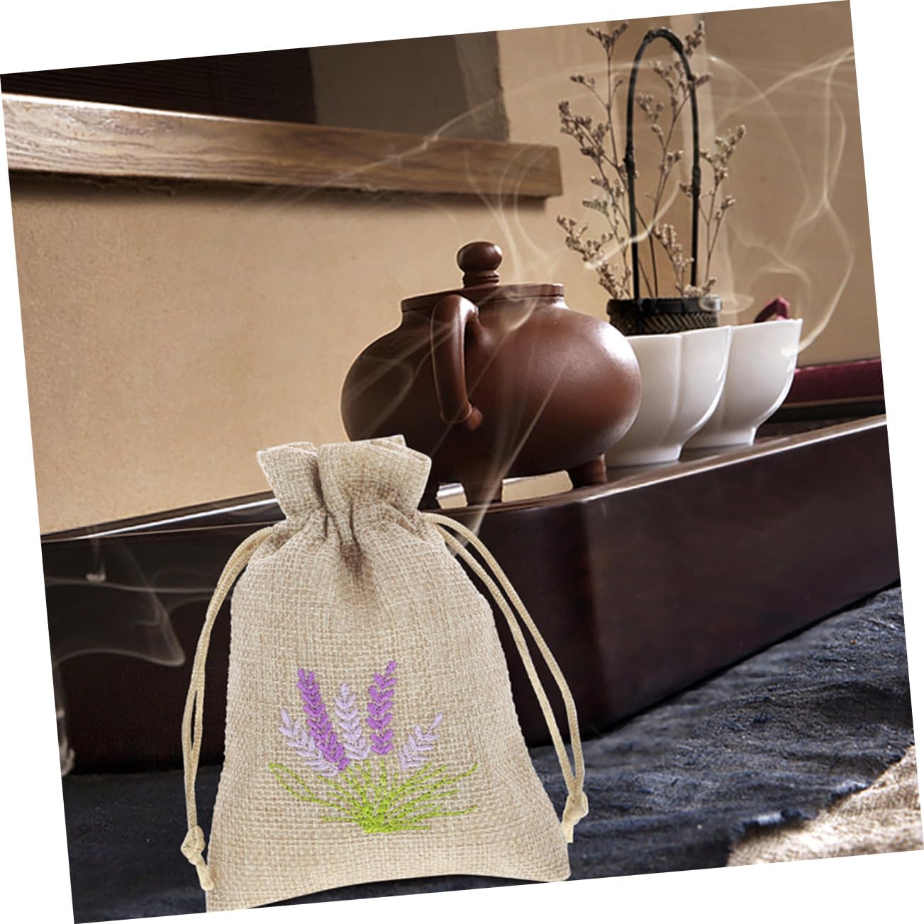 5pcs Empty Lavender Sachet Bags for Storage and Decor