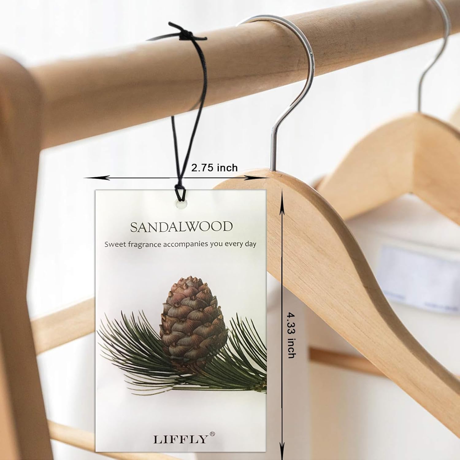 14 Pack Sandalwood Scented Sachets for Closet and Drawer