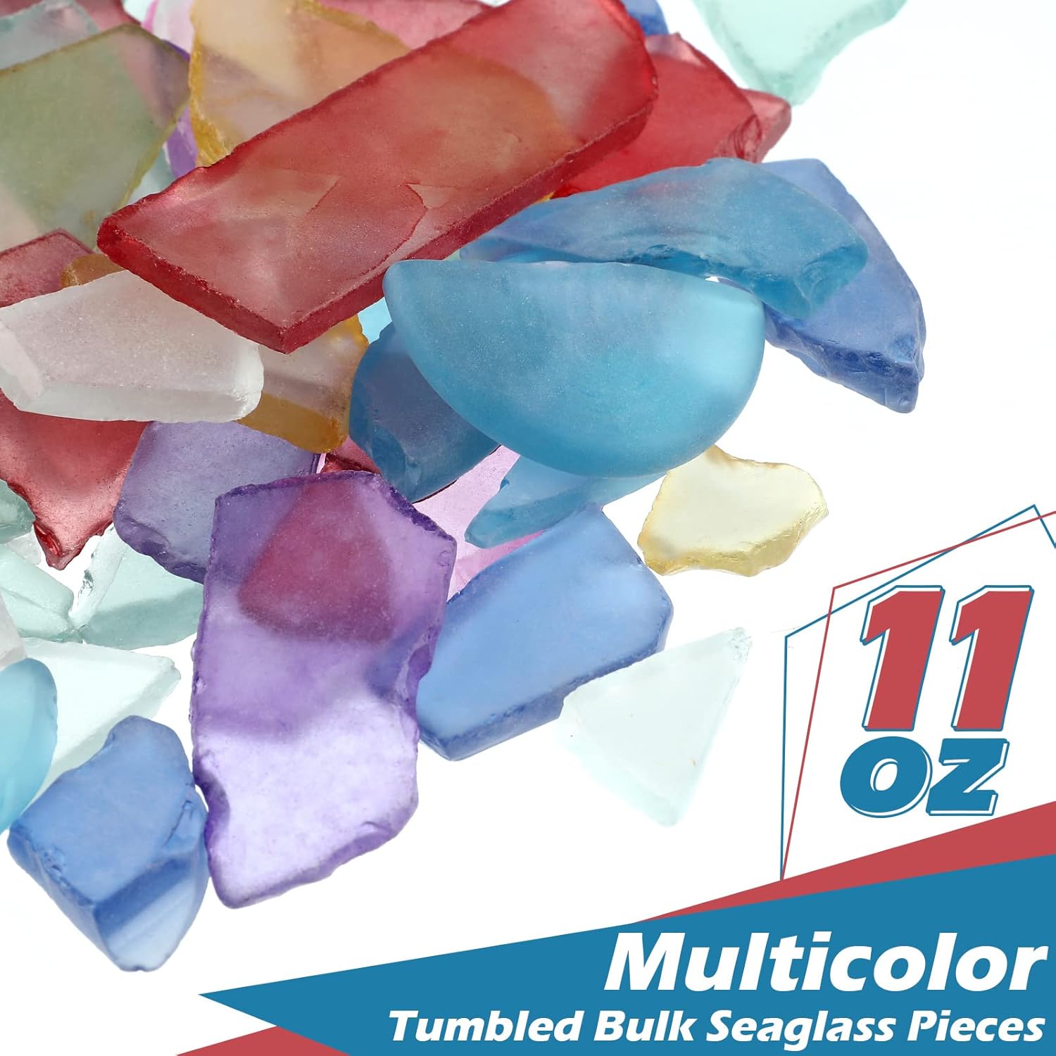 Jetec Multicolor Sea Glass Vase Filler Decor