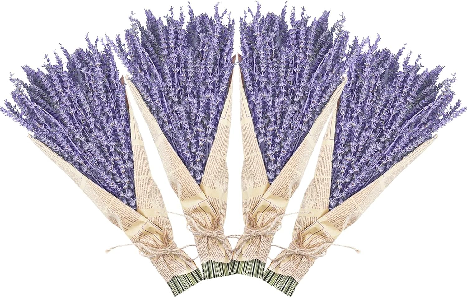 Uieke Natural Dried Lavender Flowers 16 4 Bundles for Home Decor and Fragrance