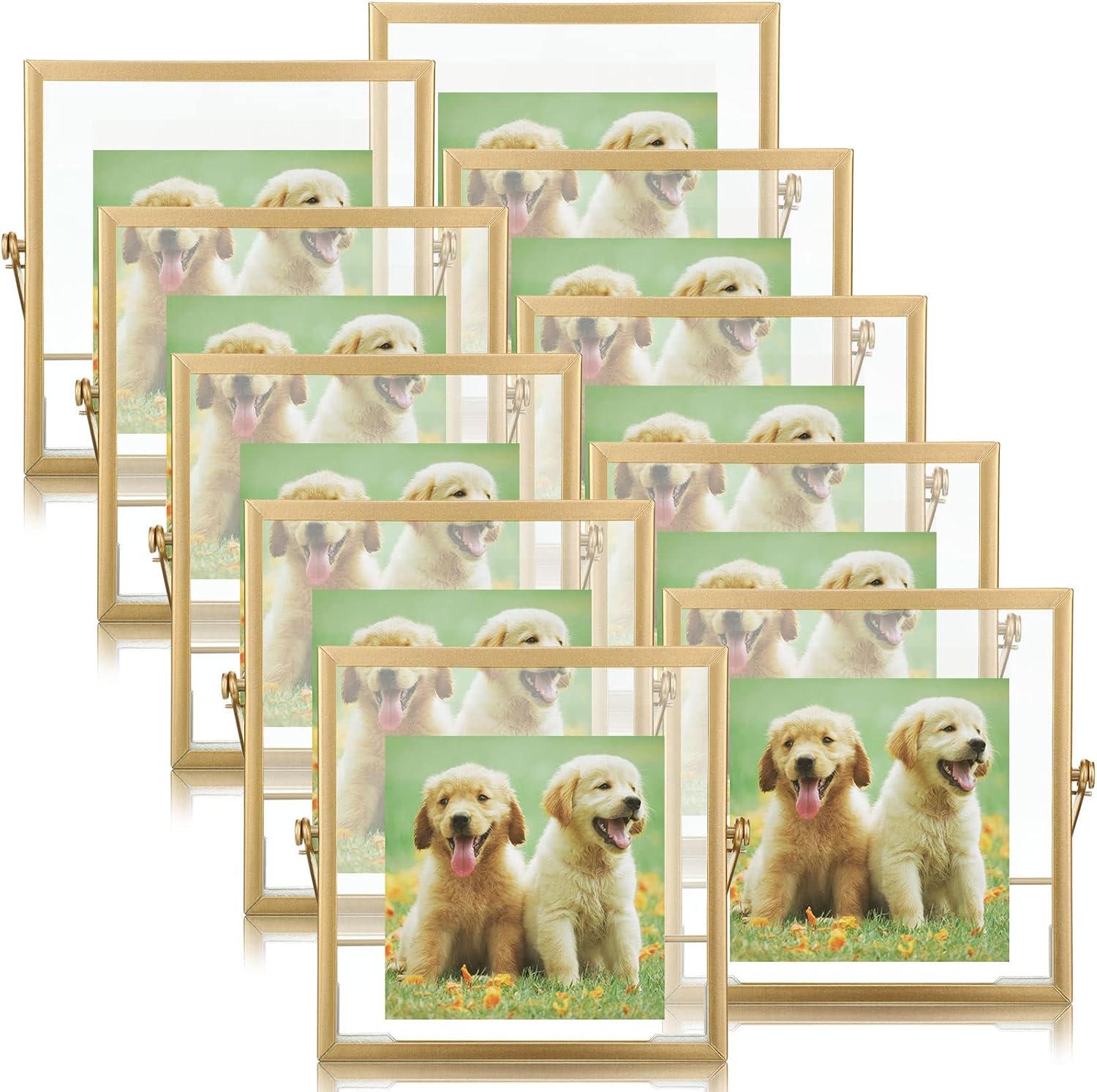 Hoteam 12 Pack 4x4 Inch Floating Frame Photo Collection