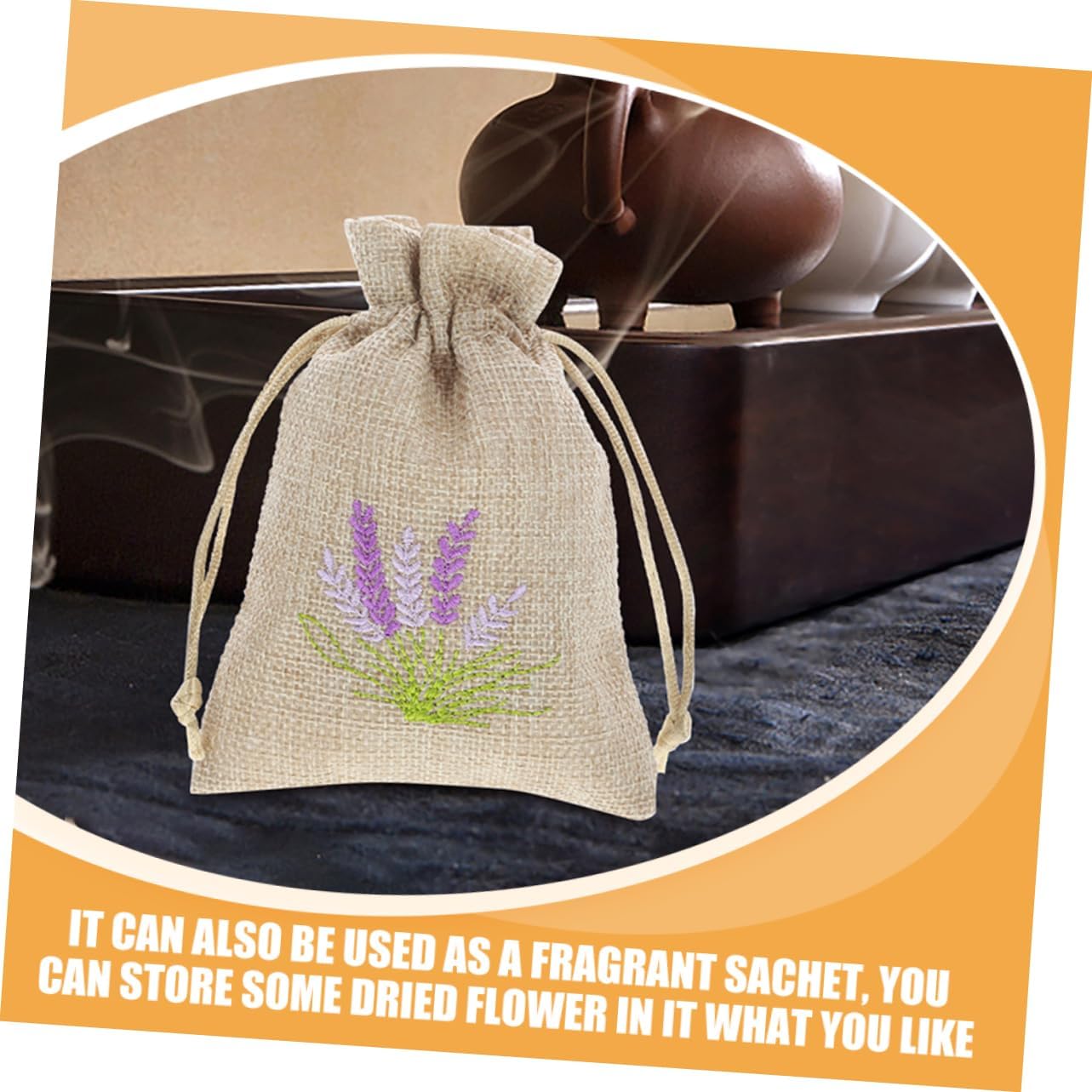 SOESFOUFU 5Pcs Lavender Sachet Bags for Fragrance Storage