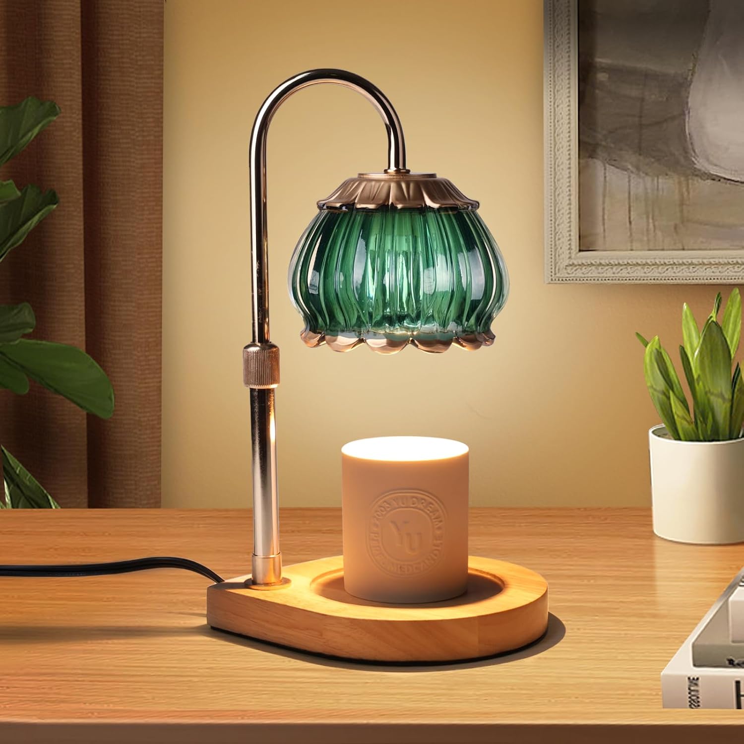 Gr8Gardens Candle Warmer Lamp with Timer and Adjustable Height