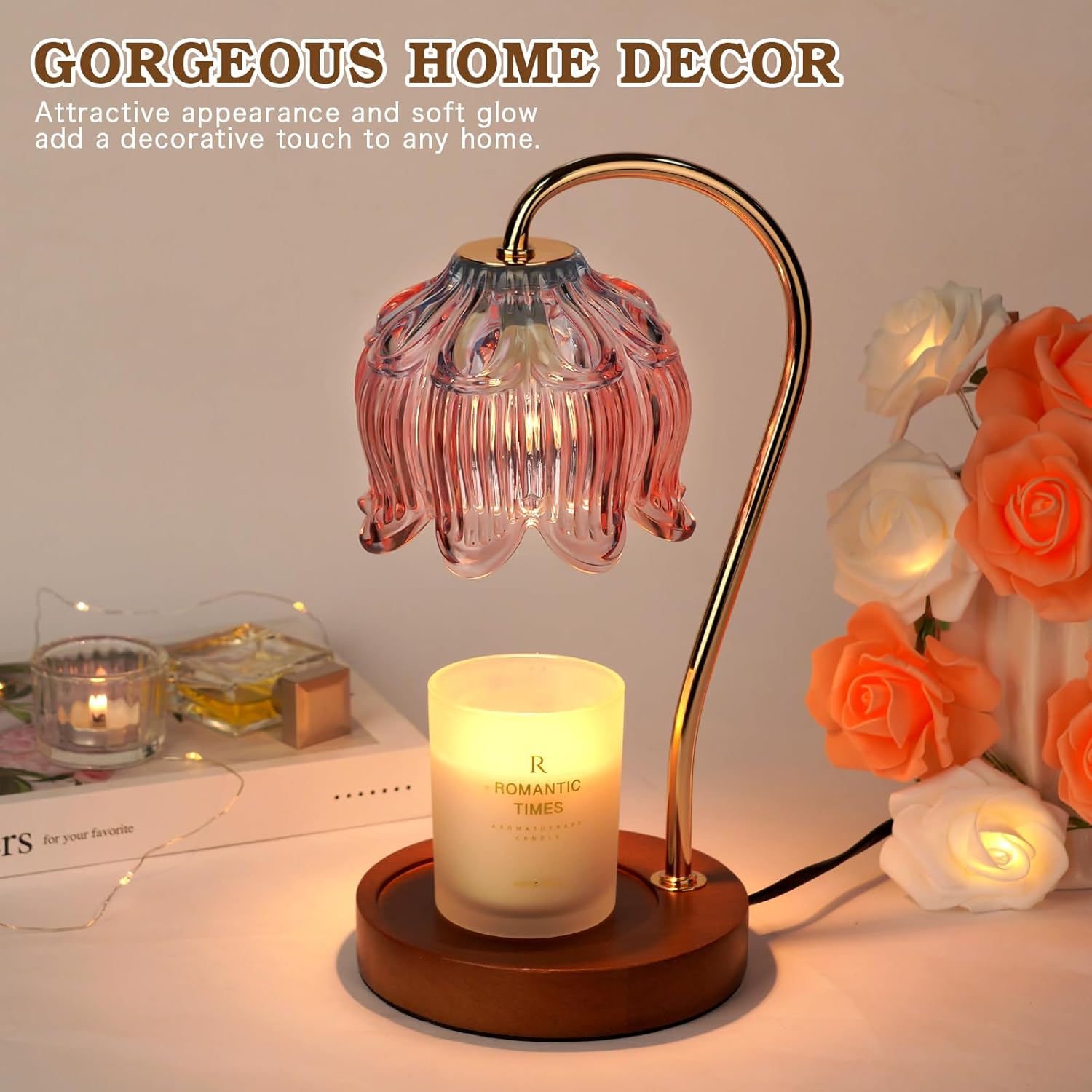 Funistree Dimmable Candle Lamp with Timer and 2 Bulbs