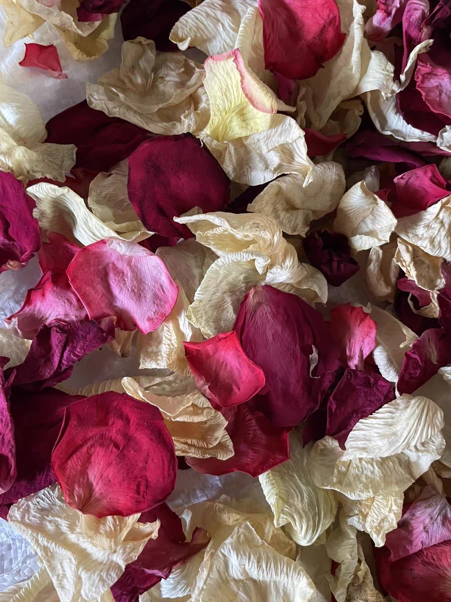 Rose Petal Sachet 50g Yellow Red Mixed Flowers Decor