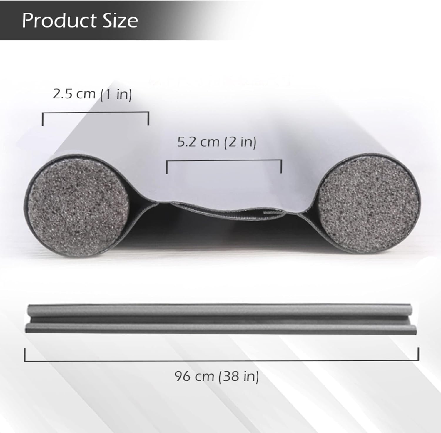Arrowzoom Door Bottom Sealing Strip PRO Cotton Foam with Leather Water Resistant Draft Stopper Seal