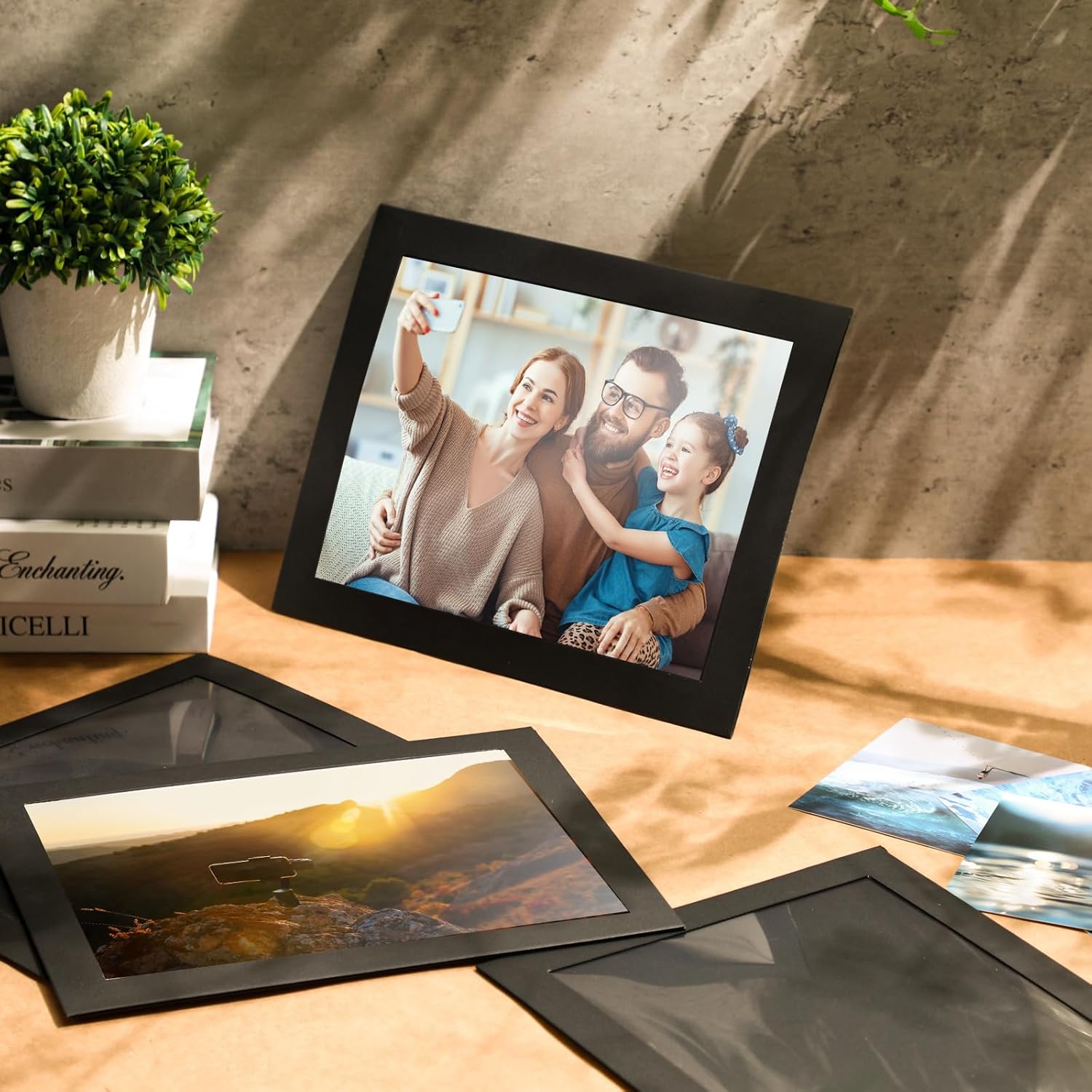 Tatuo 35 Pcs 85x11 Document Frames with Easel Stand Black