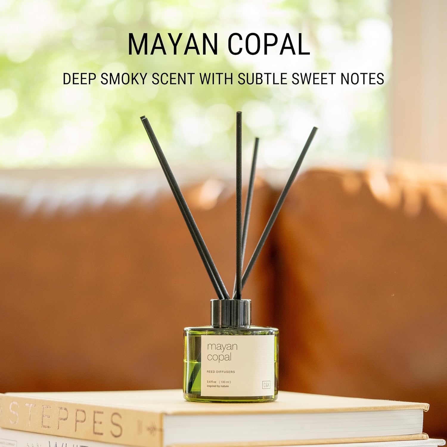 Craft Kin Home Fragrance Bundle Mayan Copal Candle Diffuser Set for Men