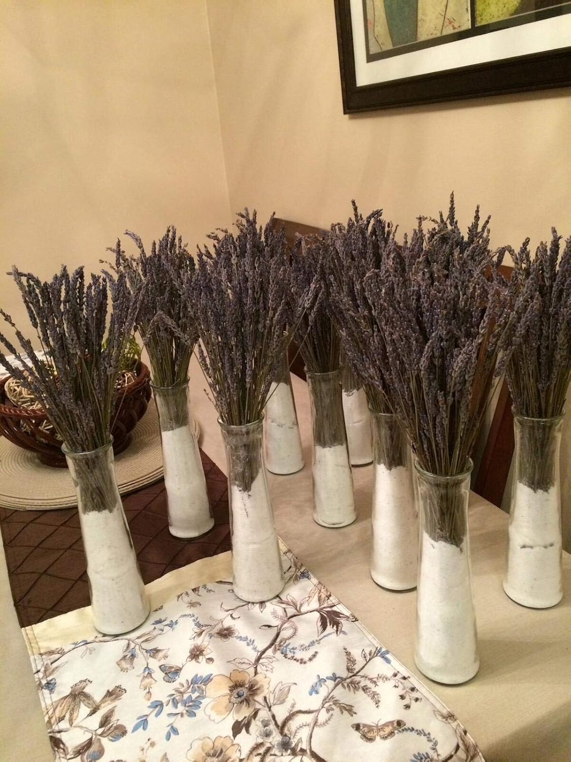 L Dried Lavender Bundles 6-Pack Natural Home Decor