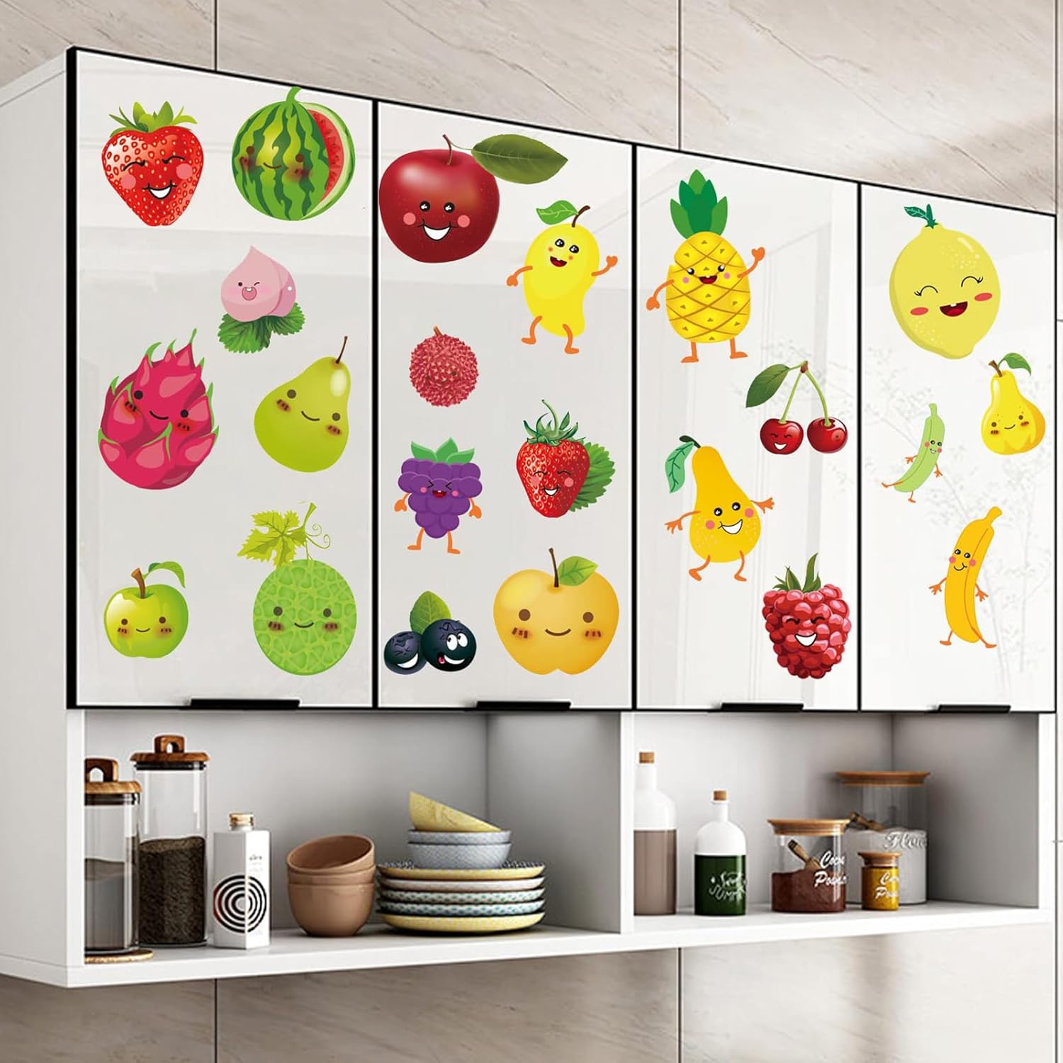 Cartoon Fruit Wall Sticker Kitchen Decor Decals
