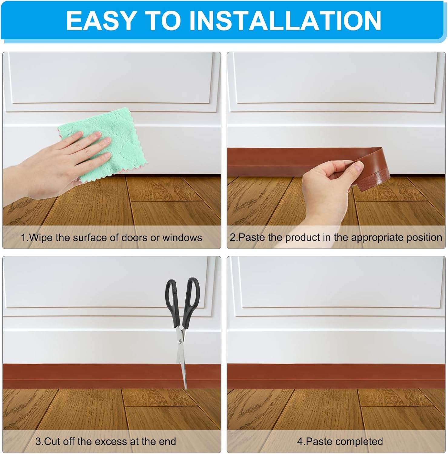 PATIKIL Door Draft Stopper 33FT Gray Silicone Weather Stripping Seal
