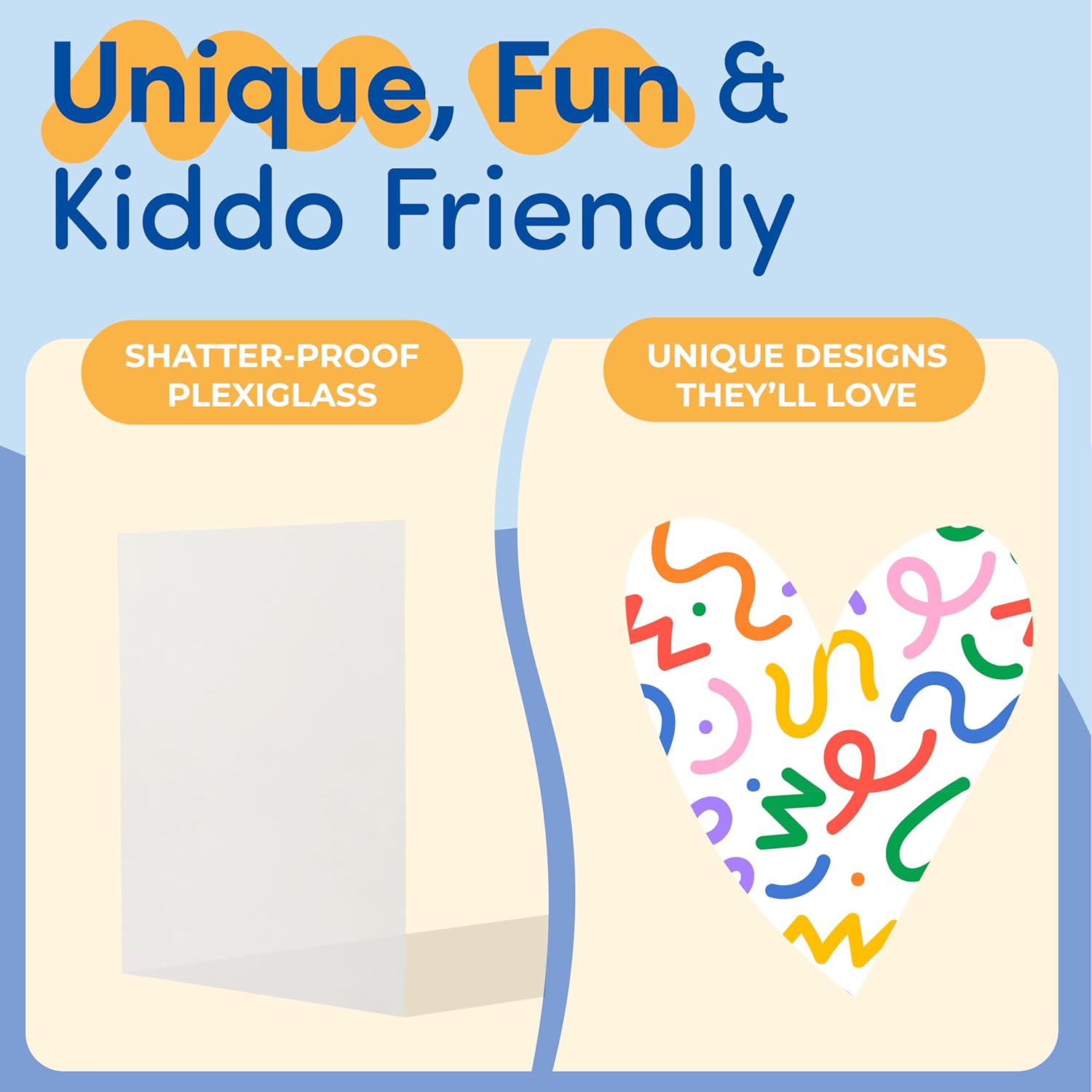 Hippo Creation Kids Art Frame with Changeable Doodle Design