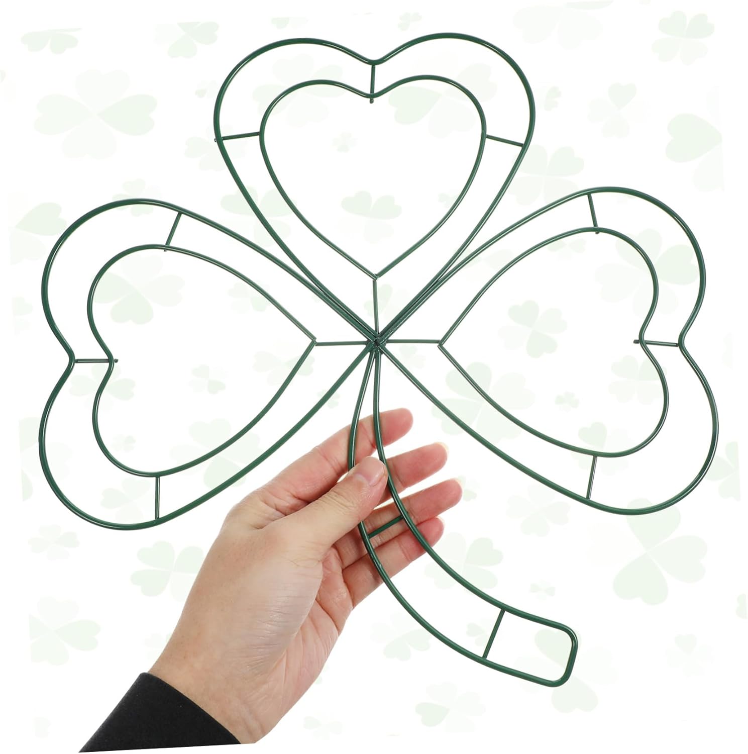 2PCS Shamrock Wreath Frame for St Patricks Day Decor