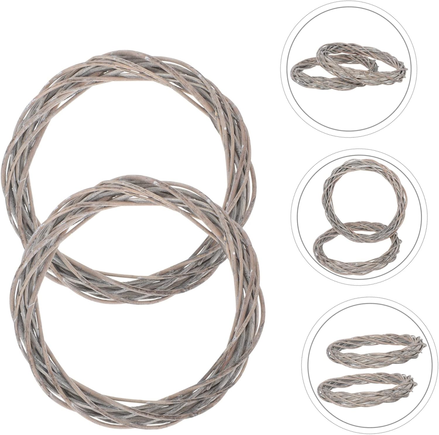 BESTOYARD 2pcs Woven Wreath Hanger for Christmas Decor