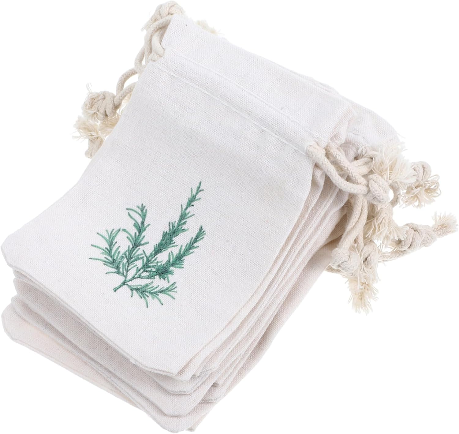 ABOOFAN 10pcs Lavender Sachets Drawstring Burlap Pouches for Home Freshener