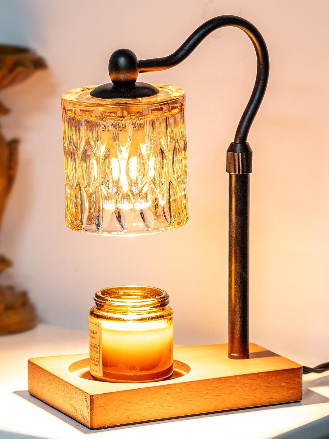Candle Warmer Lamp With Timer and Adjustable Height