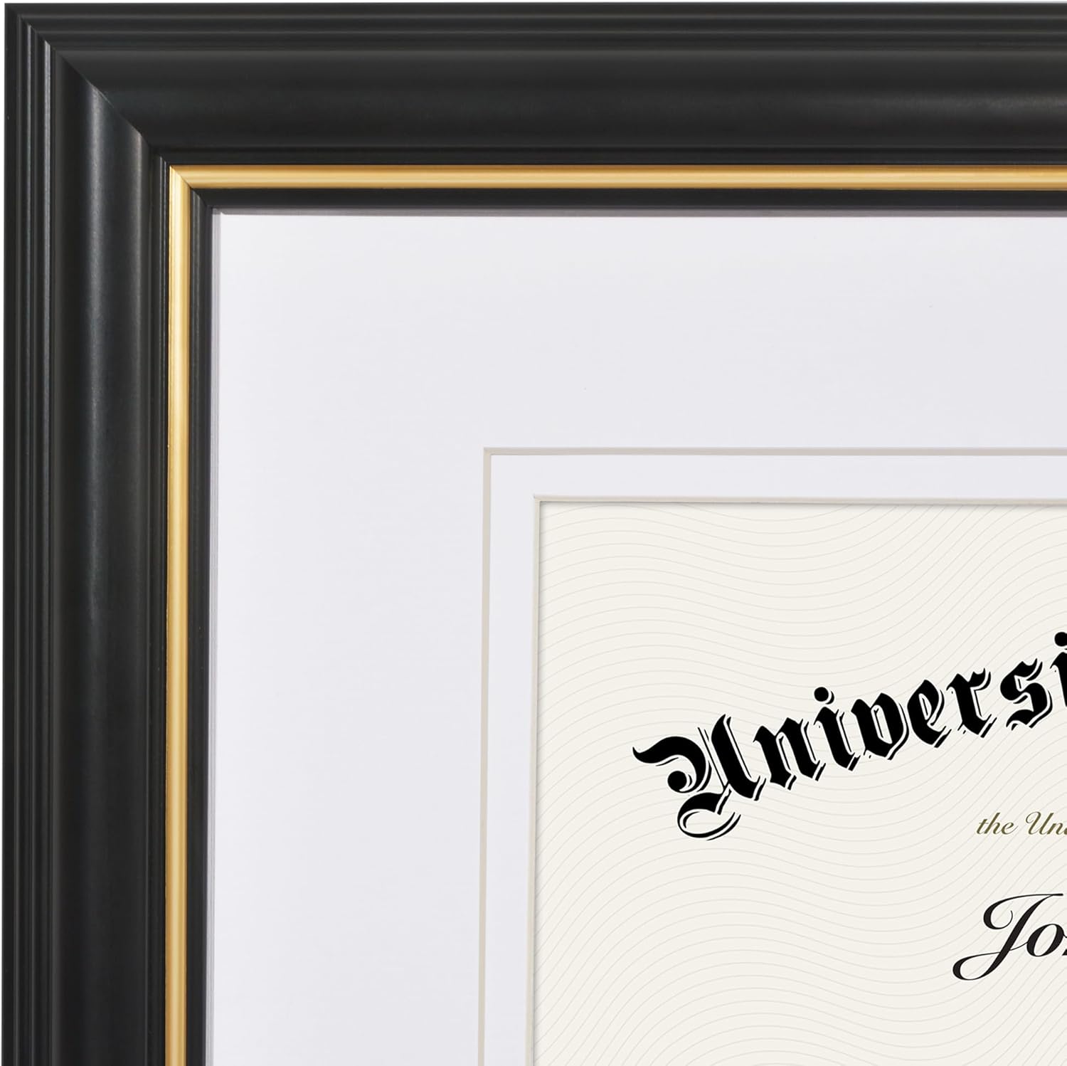 Americanflat Ornate Diploma Frame in Black