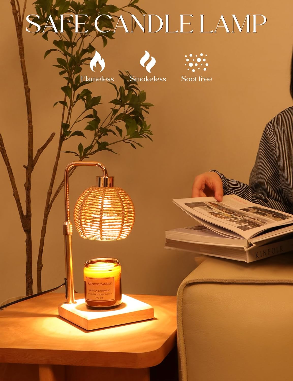 Yohonk Candle Warmer Lamp with Timer and Dimmer