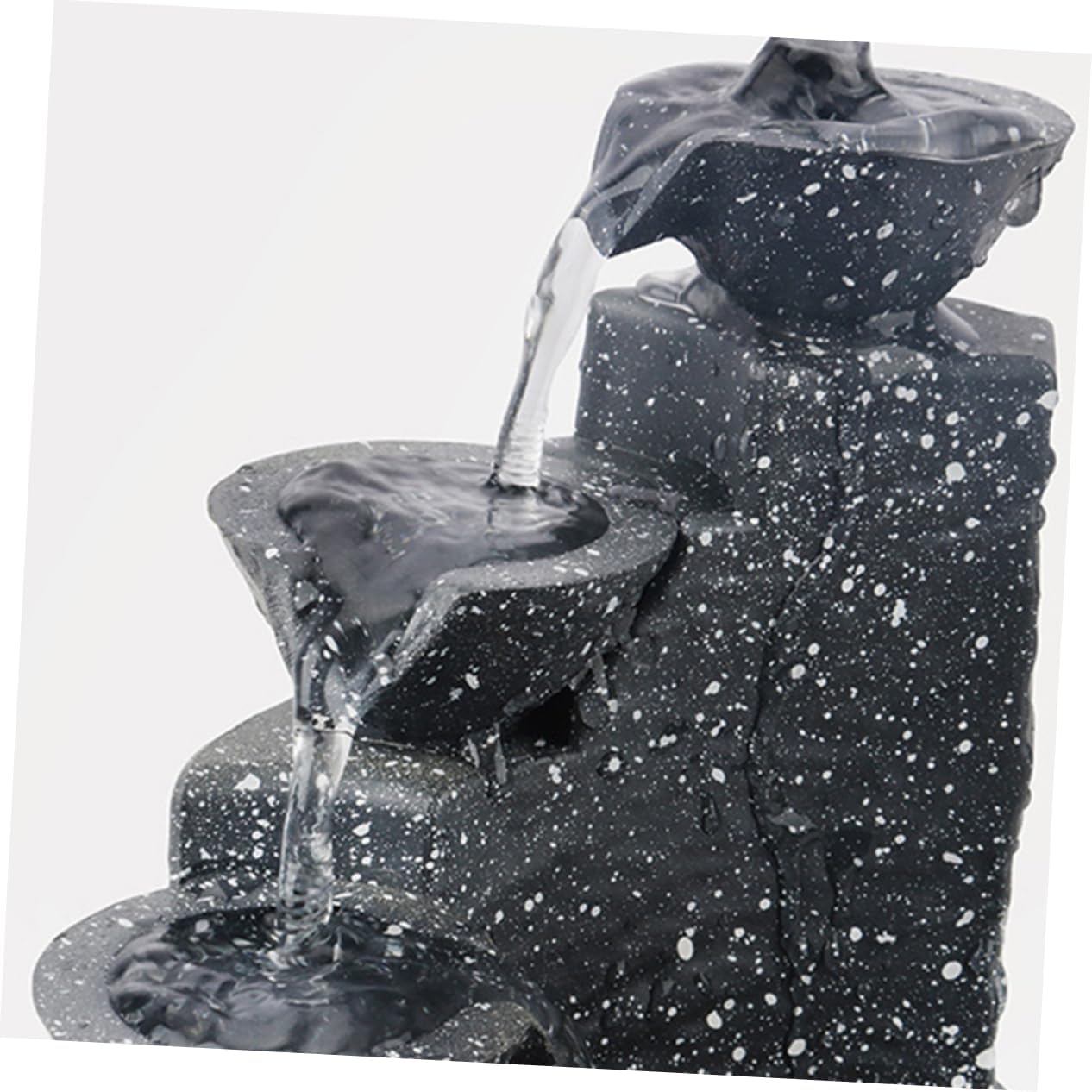 1pc Battery-Powered Waterfall Decor Artificial Fountain for Indoor