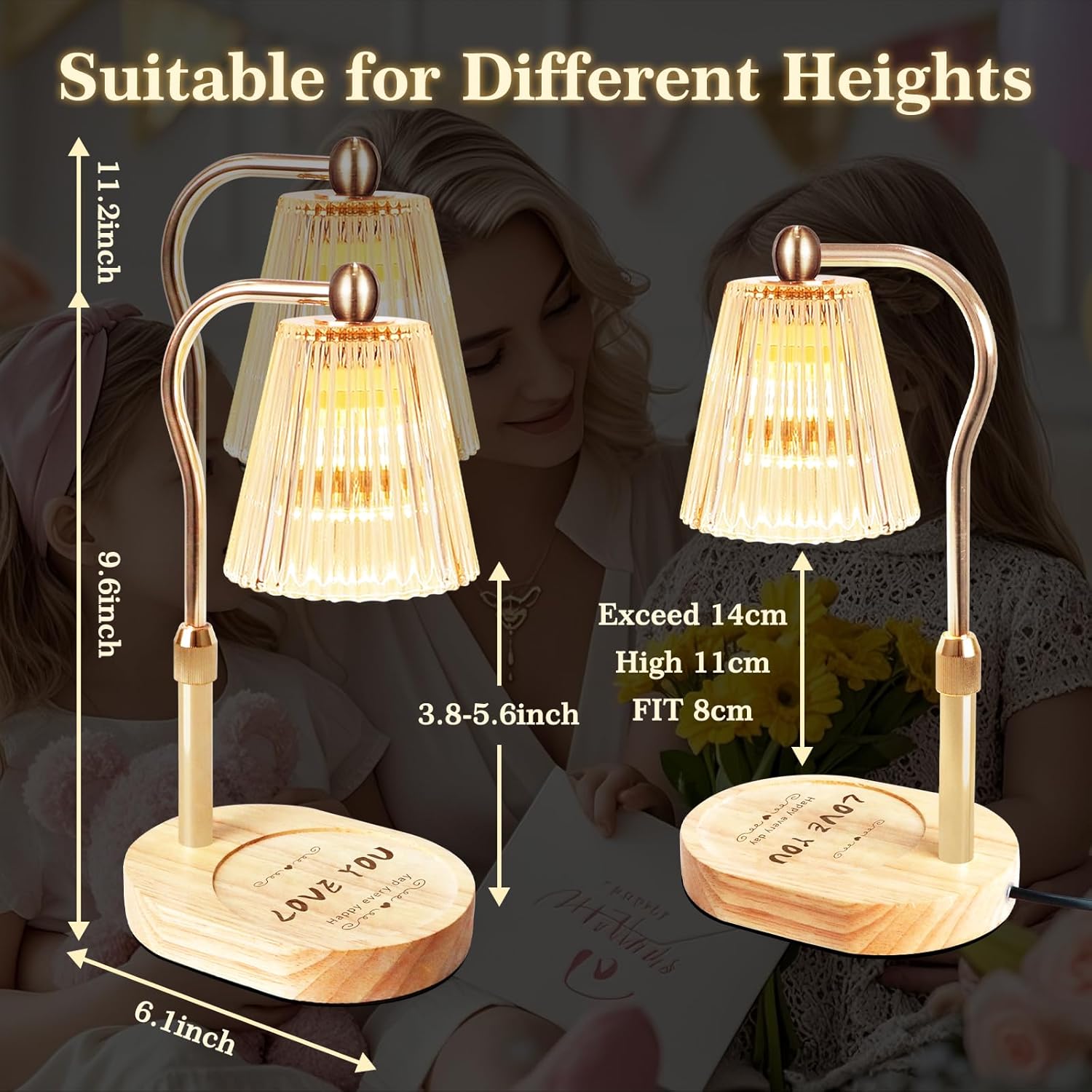 seenlast Candle Warmer Lamp with Timer and Dimmer