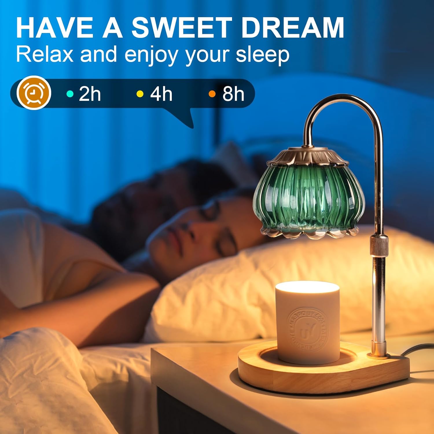 Gr8Gardens Candle Warmer Lamp with Timer and Adjustable Height