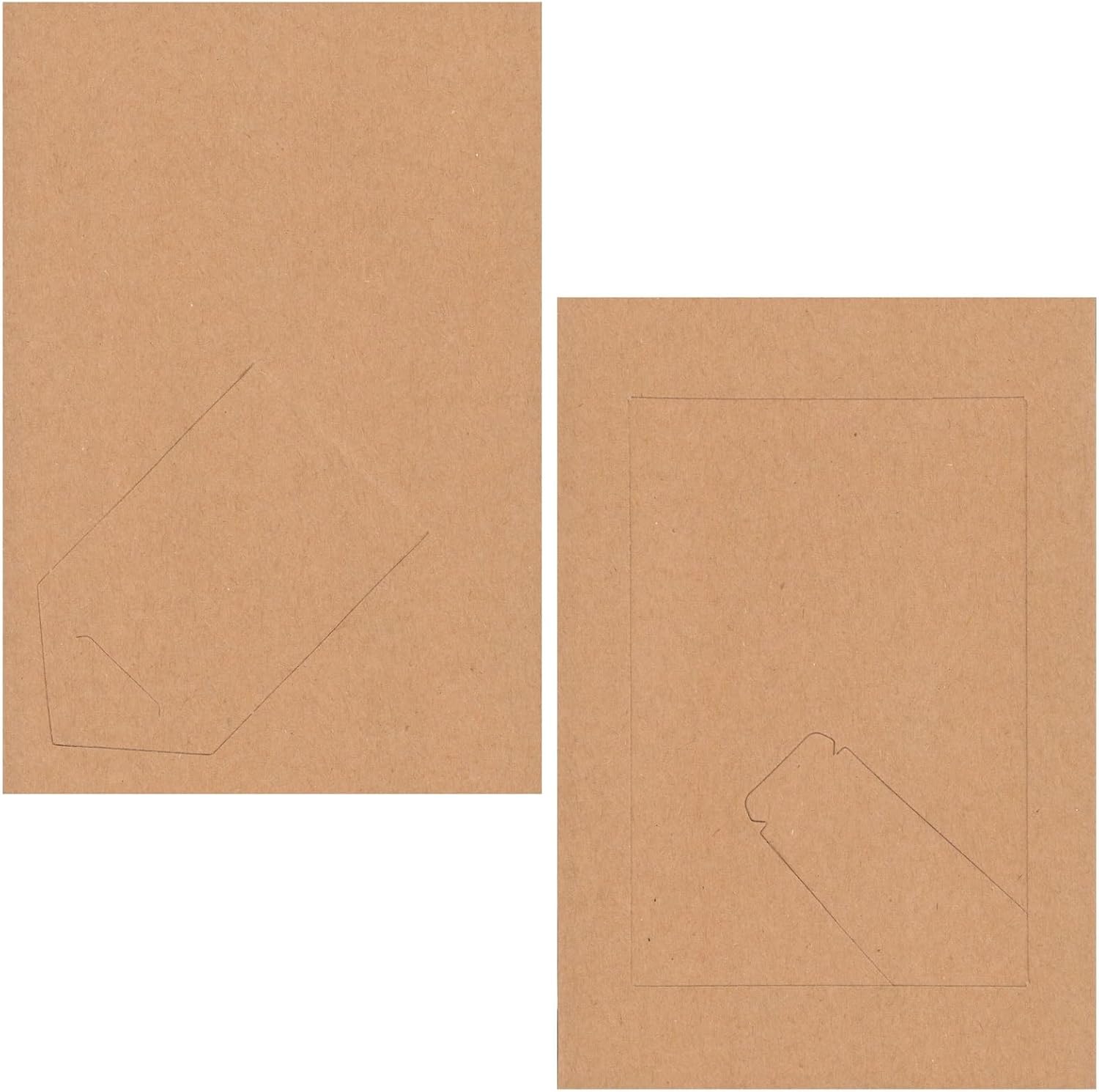 Juvale Kraft Paper Picture Frames 4x6in Brown 50-Pack