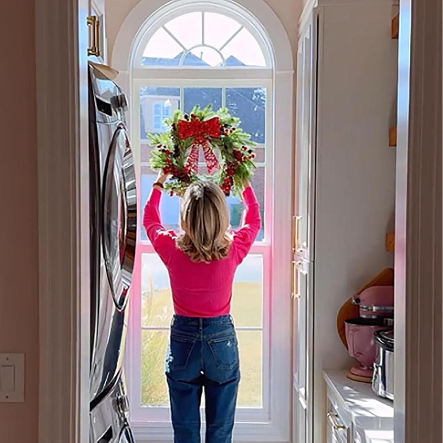Suction Cup Hooks for Wreaths on Glass