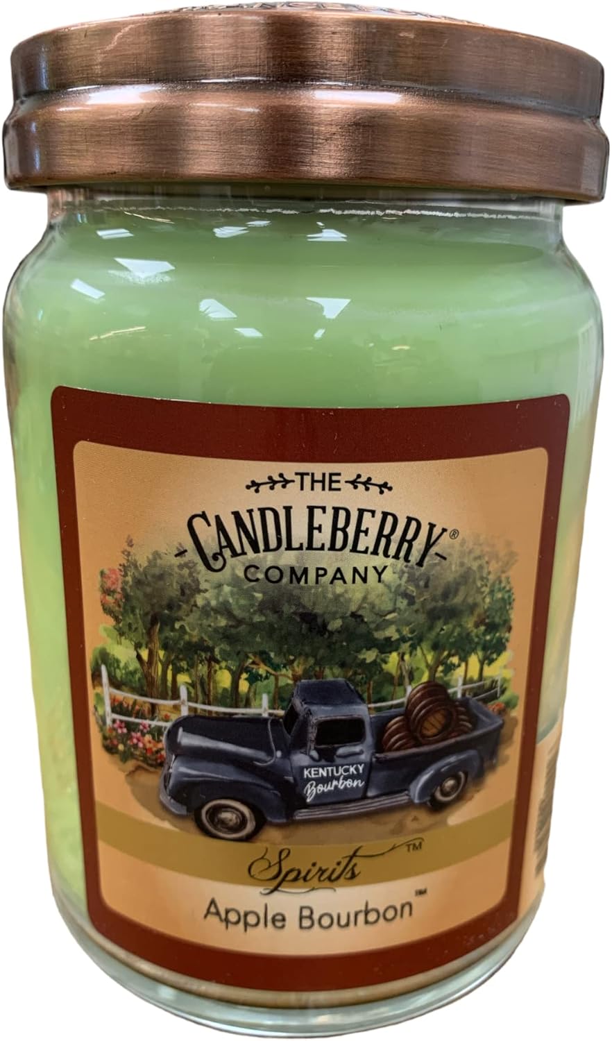 Bourbon Spirits Candle Large Jar 26 oz Handmade in USA