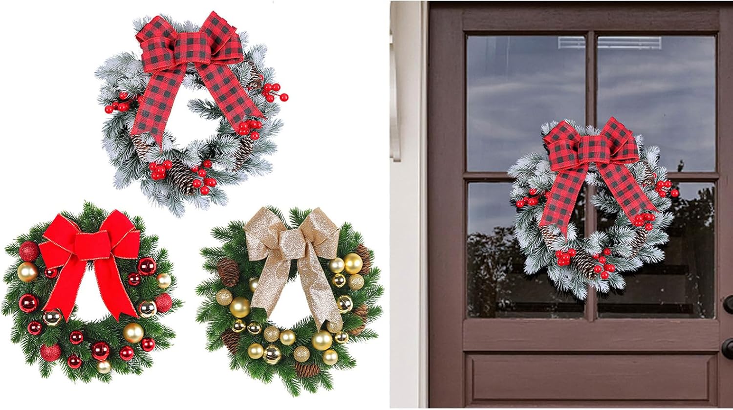 Butterfly Christmas Wreath Home Decor