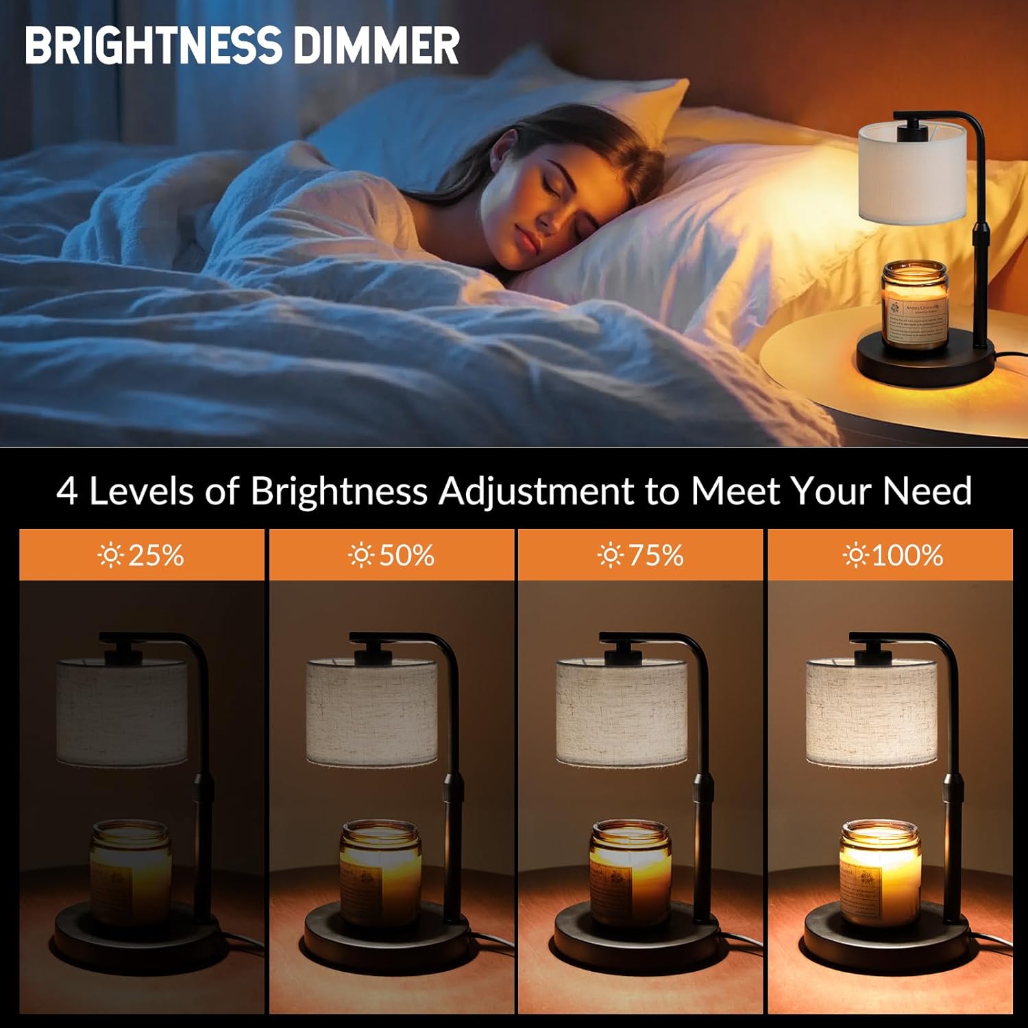 Dexnump Candle Warmer Lamp with Timer and Dimmer