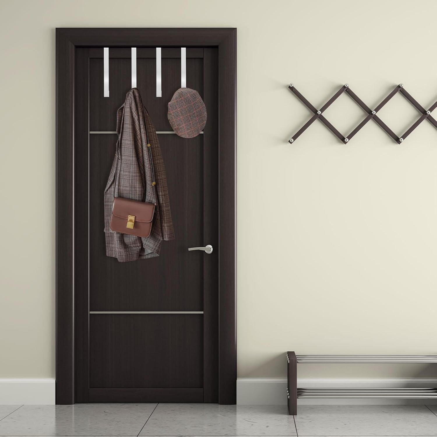 2 PCS Ultra Thin Wreath Hanger for Front Door