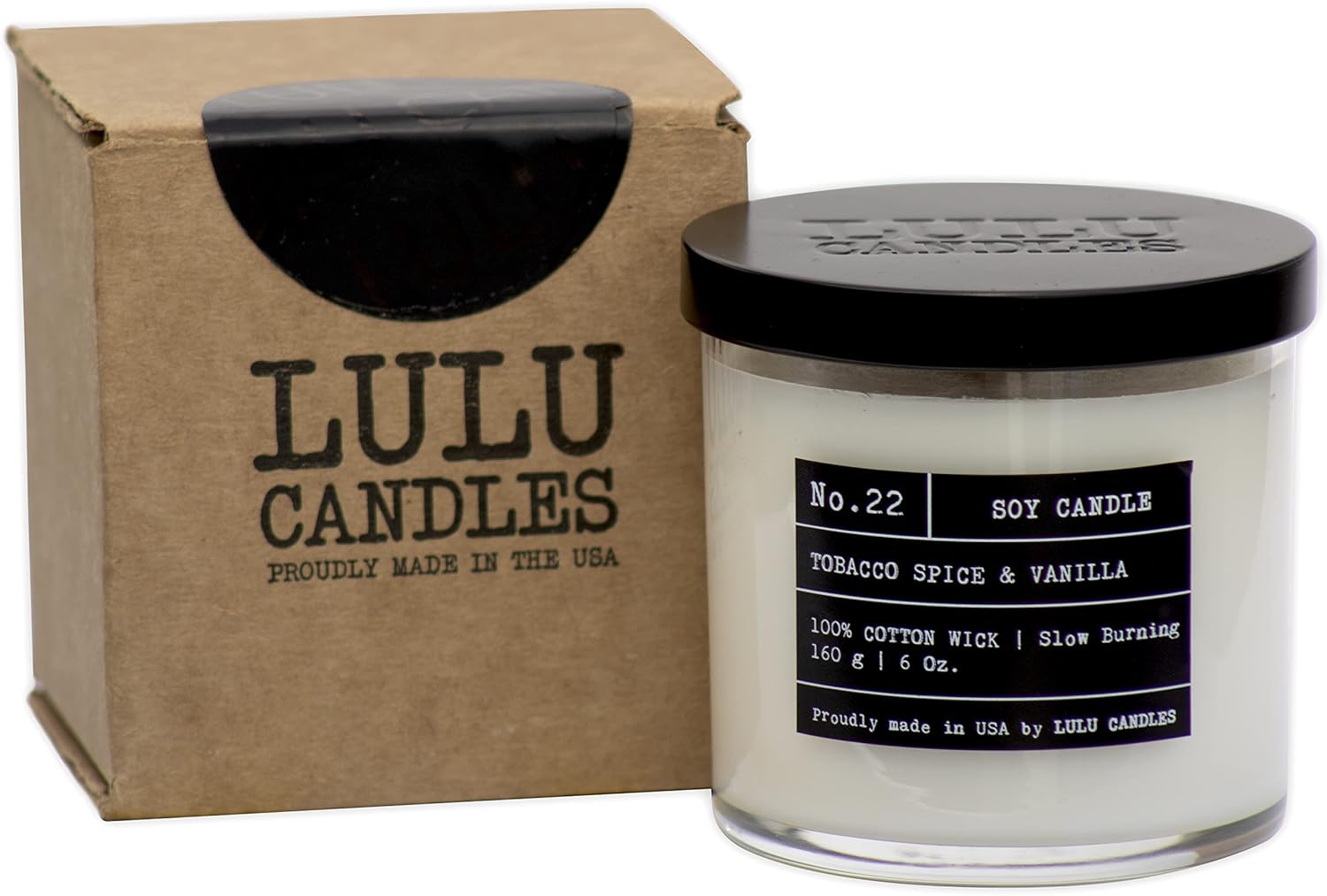 Lulu Candles Nag Champa Indian Incense Luxury Soy Jar Candle 6 Oz