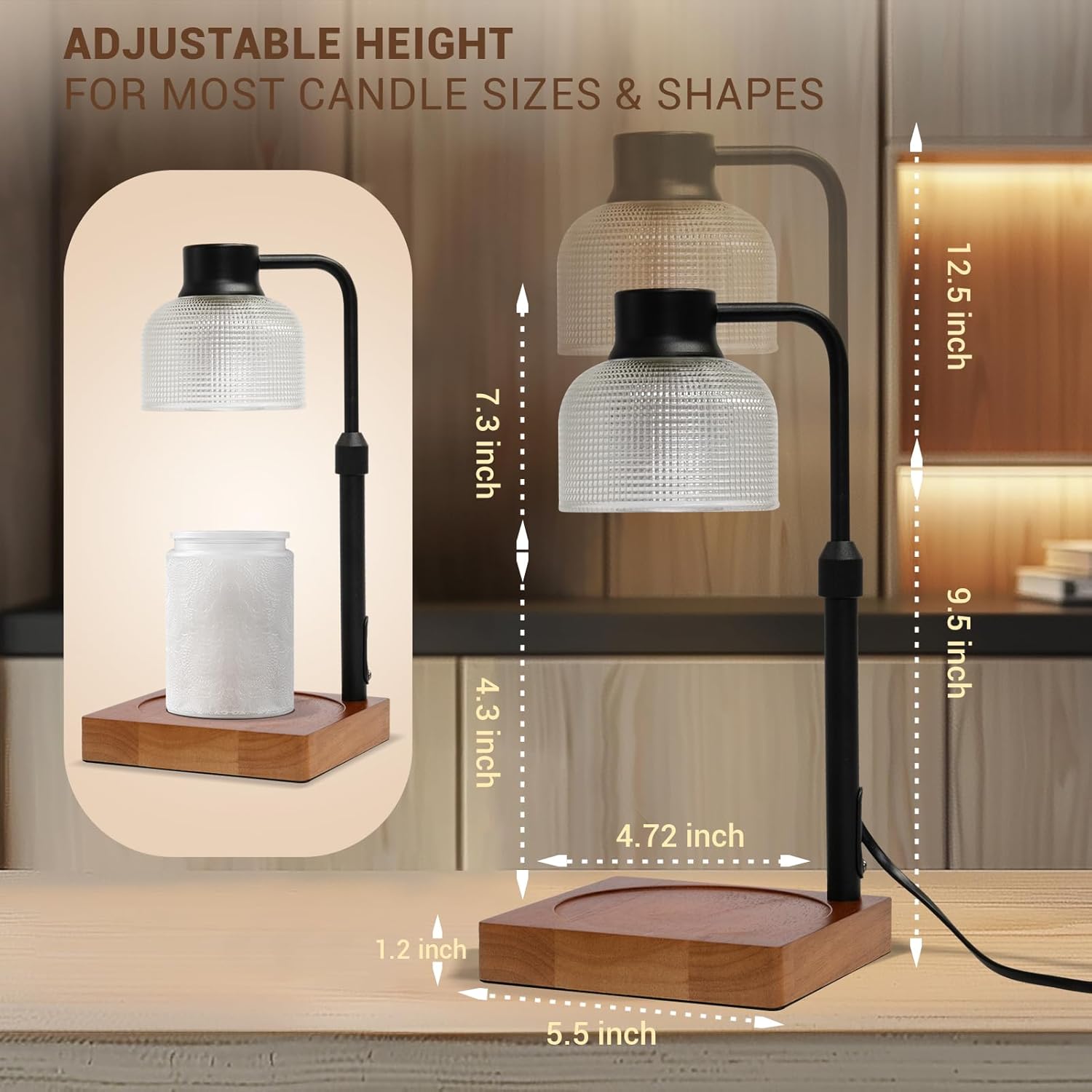 KLL Candle Warmer Lamp with Timer