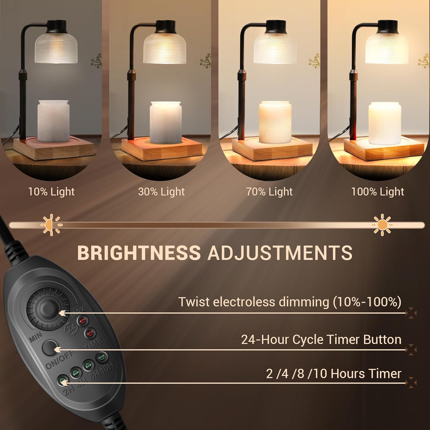 KLL Candle Warmer Lamp with Timer