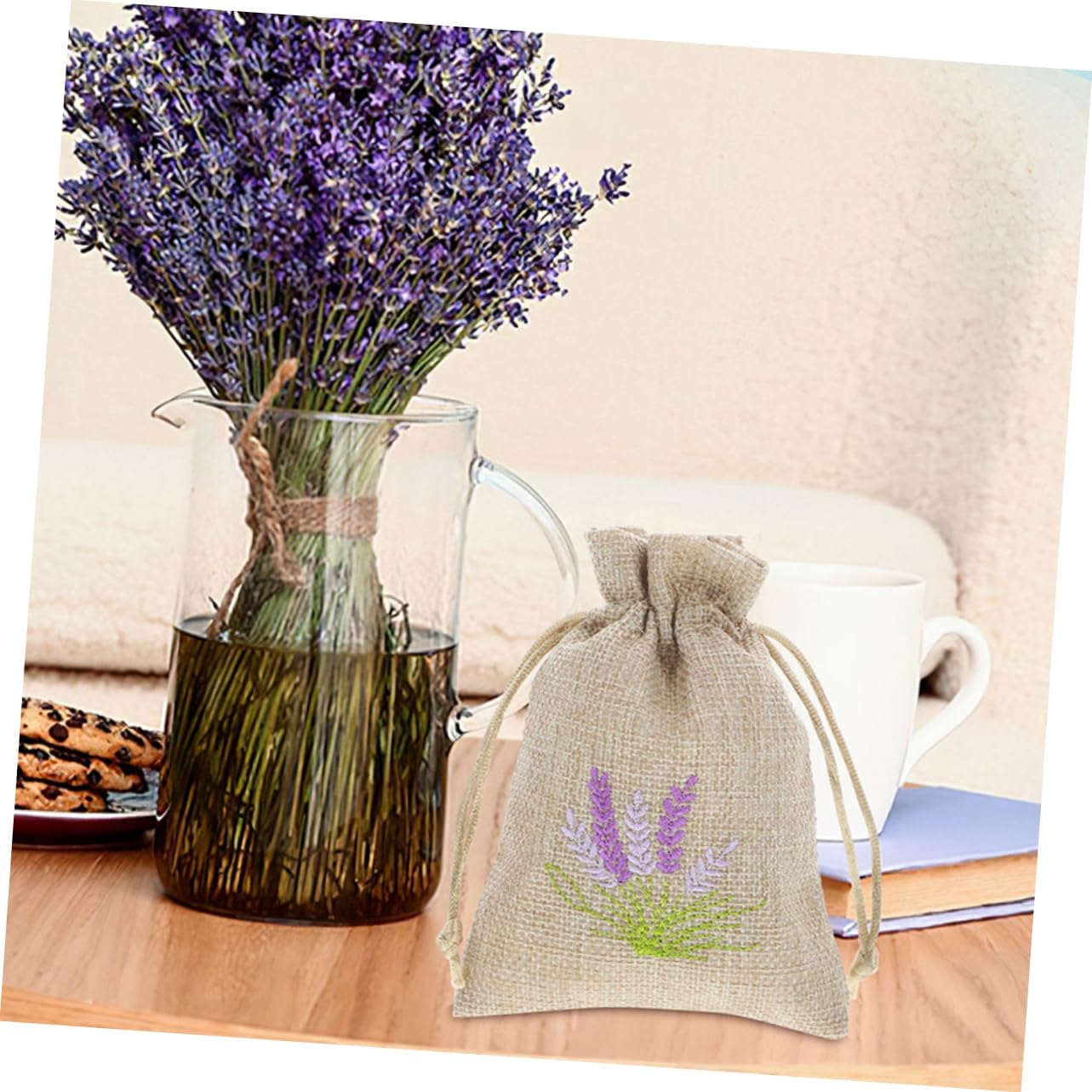 5pcs Empty Lavender Sachet Bags for Storage and Decor