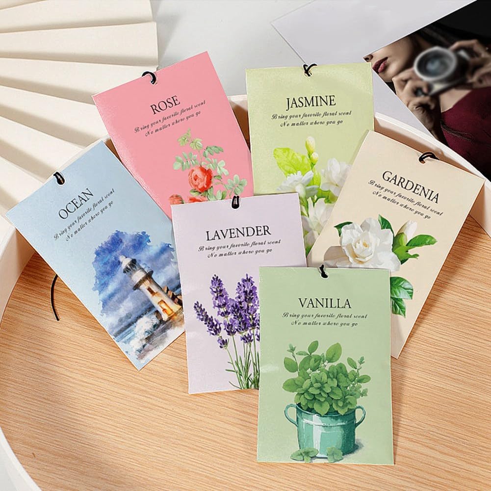 12 Pack Vanilla Scented Sachets for Closets and Drawers