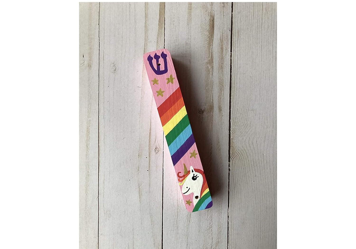 Lea Joelle Pink Unicorn Mezuzah Decor